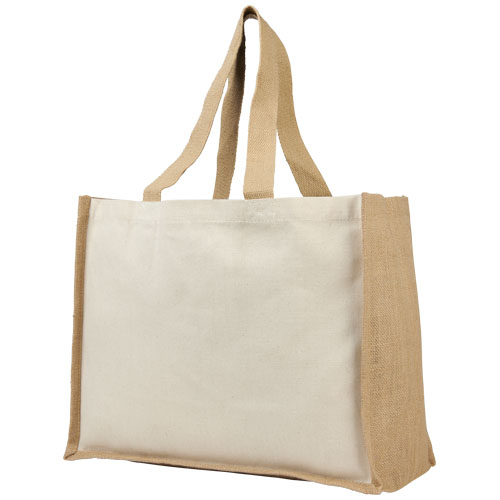 Sac publicitaire en toile et jute 340 gr - Varai Naturel et Naturel